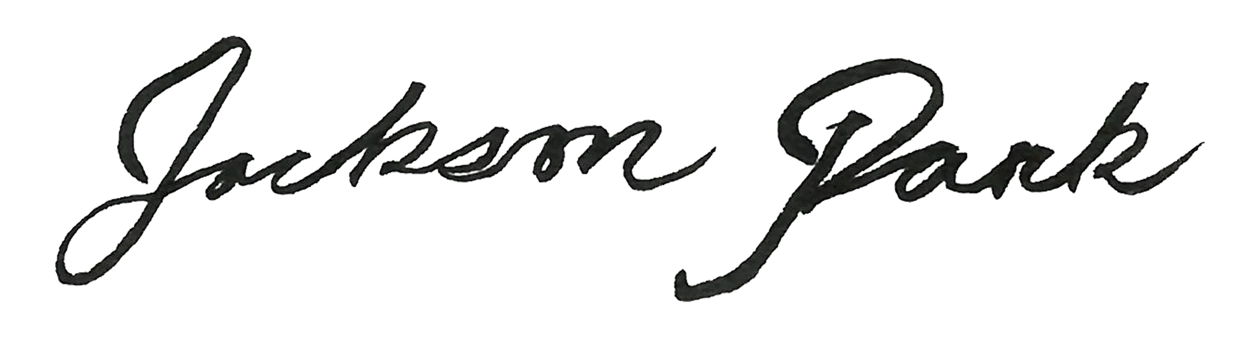 Signature of Jackson Haram Park